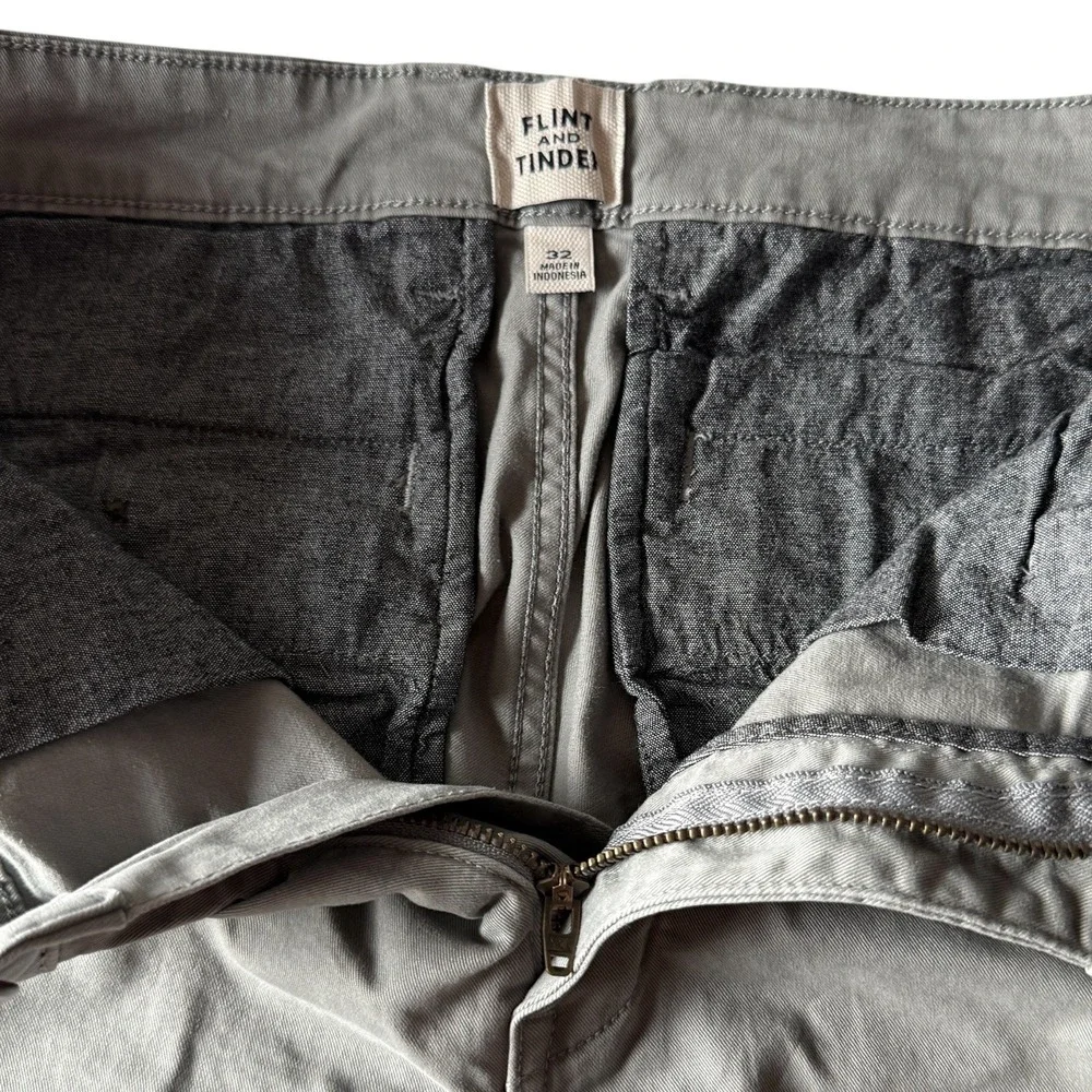 Flint and Tinder 365 Chino Shorts Gray Mens 32 Gray Stretch Summer Huckberry